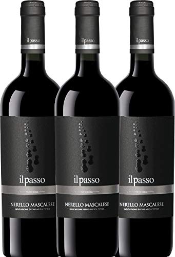 Il Passo Nerello Mascalese von Vigneti Zabu - Rotwein 3 x 0,75l VINELLO - 3er - Weinpaket inkl. kostenlosem VINELLO.weinausgießer von VINELLO