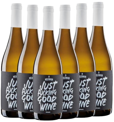 Just Fucking Good Wine Blanco DO Neleman Weißwein 6 x 0,75l VINELLO - 6 x Weinpaket inkl. kostenlosem VINELLO.weinausgießer von VINELLO