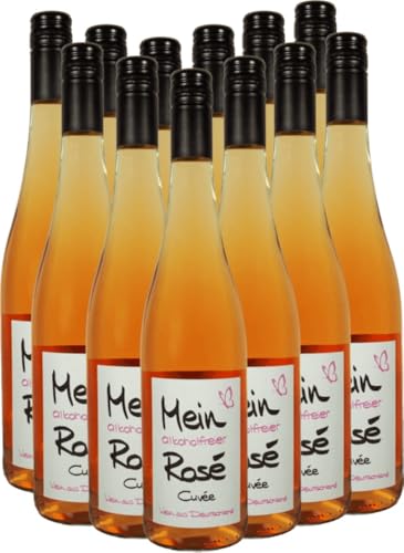 Mein alkoholfreier Rosé Cuvée P&P Weine Roséwein 12 x 0,75l VINELLO - 12 x Weinpaket inkl. kostenlosem VINELLO.weinausgießer von VINELLO