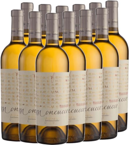 Moncucco Moscato d'Asti DOCG Fontanafredda Weißwein 12 x 0,75l VINELLO - 12 x Weinpaket inkl. kostenlosem VINELLO.weinausgießer von VINELLO