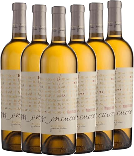 Moncucco Moscato d'Asti DOCG Fontanafredda Weißwein 6 x 0,75l VINELLO - 6 x Weinpaket inkl. kostenlosem VINELLO.weinausgießer von VINELLO