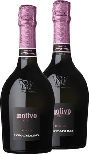 Motivo Rosé - Borgo Molino Schaumwein 2 x 0,75 l mit VINELLO.weinausgießer - VINELLO 2er Weinpaket von VINELLO