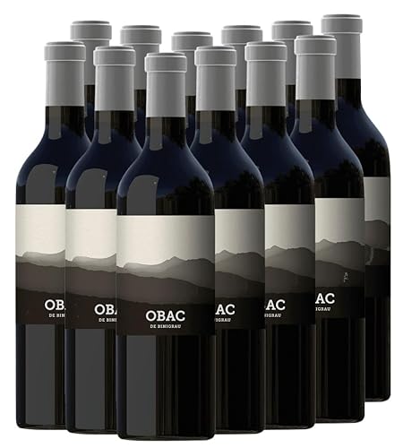 Obac Binigrau Rotwein 12 x 0,75l VINELLO - 12 x Weinpaket inkl. kostenlosem VINELLO.weinausgießer von VINELLO