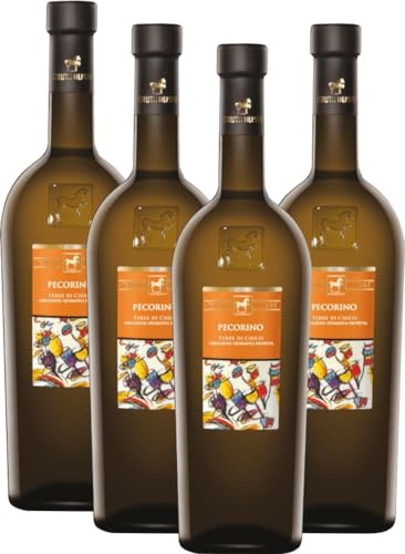 Pecorino Terre di Chieti IGP Tenuta Ulisse Weißwein 4 x 0,75l VINELLO - 4 x Weinpaket inkl. kostenlosem VINELLO.weinausgießer von VINELLO