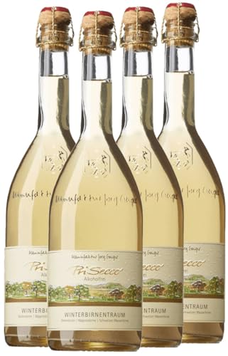 PriSecco Winterbirnentraum Manufaktur Jörg Geiger 4 x 0,75l VINELLO - 4 x Weinpaket inkl. kostenlosem VINELLO.weinausgießer von VINELLO