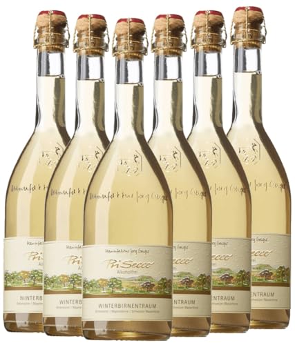 PriSecco Winterbirnentraum Manufaktur Jörg Geiger 6 x 0,75l VINELLO - 6 x Weinpaket inkl. kostenlosem VINELLO.weinausgießer von VINELLO