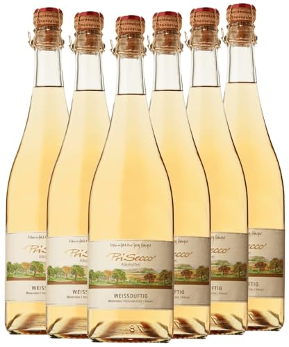 PriSecco weißduftig Manufaktur Jörg Geiger 6 x 0,75l VINELLO - 6 x Weinpaket inkl. kostenlosem VINELLO.weinausgießer von VINELLO