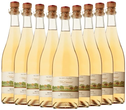 PriSecco weißduftig Manufaktur Jörg Geiger 9 x 0,75l VINELLO - 9 x Weinpaket inkl. kostenlosem VINELLO.weinausgießer von VINELLO