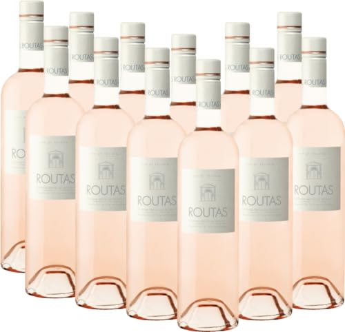 Rosé Provence AOP Château Routas Roséwein 12 x 0,75l VINELLO - 12 x Weinpaket inkl. kostenlosem VINELLO.weinausgießer von VINELLO