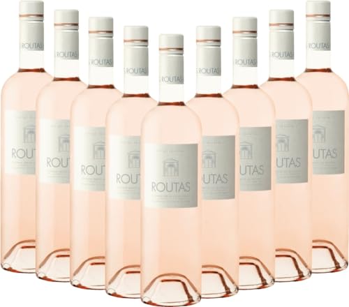 Rosé Provence AOP Château Routas Roséwein 9 x 0,75l VINELLO - 9 x Weinpaket inkl. kostenlosem VINELLO.weinausgießer von VINELLO