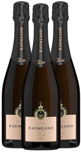 Rosé Reserve Brut Sekthaus Raumland Schaumwein 3 x 0,75l VINELLO - 3 x Weinpaket inkl. kostenlosem VINELLO.weinausgießer von VINELLO