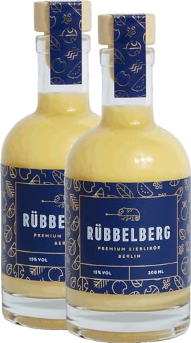 Rübbelberg Premium Eierlikör 2 x 0,2l VINELLO - 2 x Probierpaket von VINELLO