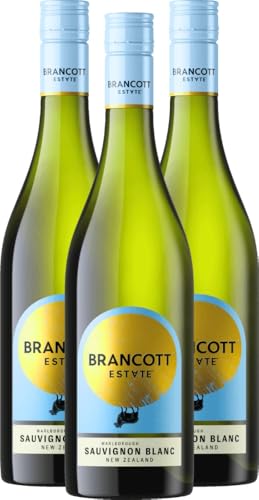 Sauvignon Blanc Marlborough Brancott Estate Weißwein 3 x 0,75l VINELLO - 3 x Weinpaket inkl. kostenlosem VINELLO.weinausgießer von VINELLO