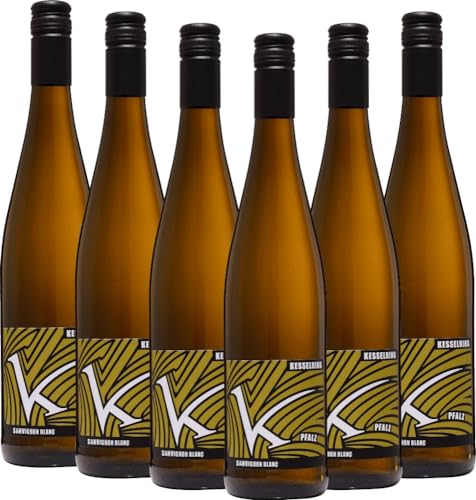 Sauvignon Blanc trocken Lukas Kesselring Weißwein 6 x 0,75l VINELLO - 6 x Weinpaket inkl. kostenlosem VINELLO.weinausgießer von VINELLO