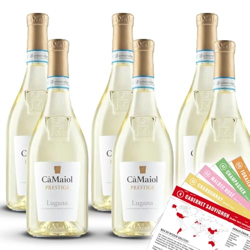 Cá Maiol, Prestige Lugana D.O.C., trocken, sortenreines Weinpaket + VINOX Winecards (6x0,75l) von VINOX