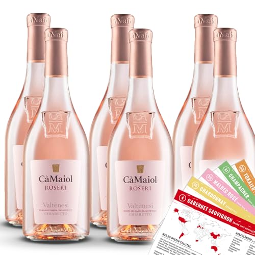 Cá Maiol, Roseri Valténesi Chiaretto, Riviera del Garda Classico D.O.C., trocken, sortenreines Weinpaket + VINOX Winecards (6x0,75l) von VINOX