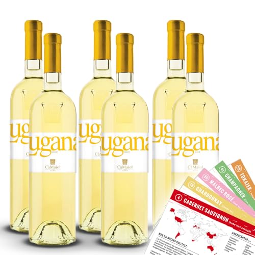 Cá Maiol Lugana DOP, trocken, sortenreines Weinpaket + VINOX Winecards (6x0,75l) von VINOX