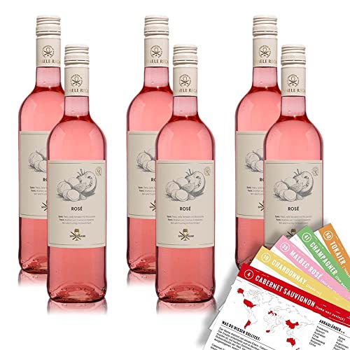 Cramele Recas Speis&Trank Rosé, trocken, sortenreines Weinpaket + VINOX Winecards (6x0,75l) von VINOX