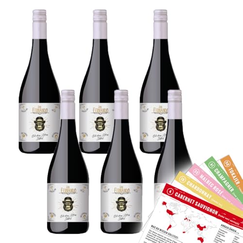 Don Fernando "Gib dem Affen Süßes!", sortenreines Weinpaket + VINOX Winecards (6x0,75l) von VINOX