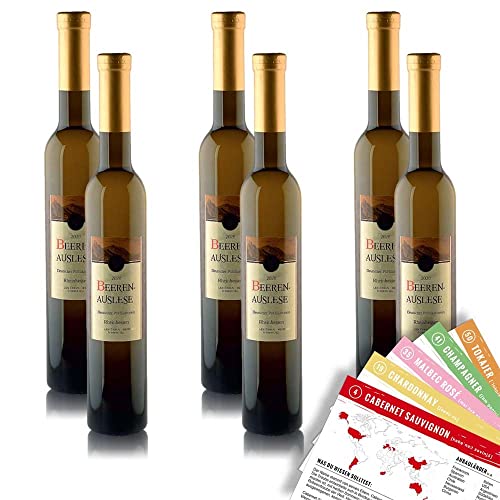 J.Drathen Beerenauslese QmP, süß, sortenreines Weinpaket + VINOX Winecards (6x0,375l) von VINOX