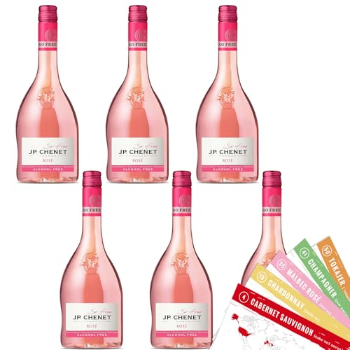 JP.Chenet Rosé IGP, alkoholfrei, sortenreines Weinpaket + VINOX Winecards (6x0,75l) von VINOX