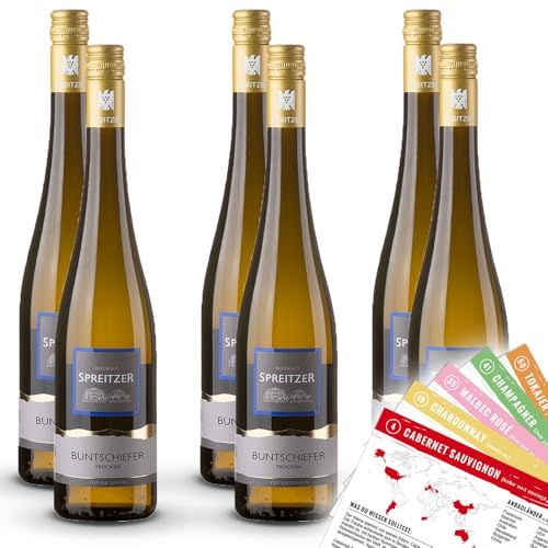 Josef Spreitzer, Riesling Hallgartener Buntschiefer, trocken + VINOX Winecards (6x0,75l) von VINOX