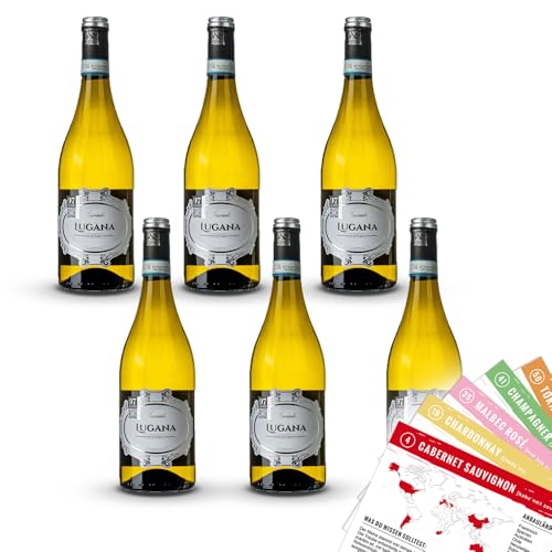 Scaranto Lugana DOC, trocken, 2023, sortenreines Weinpaket + VINOX Winecards (6x0,75l) von VINOX