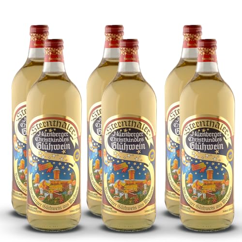 Sternthaler Nürnberger Christkindles Glühwein Weiß, sortenreines Weinpaket + VINOX Winecards (6x1,0l) von VINOX