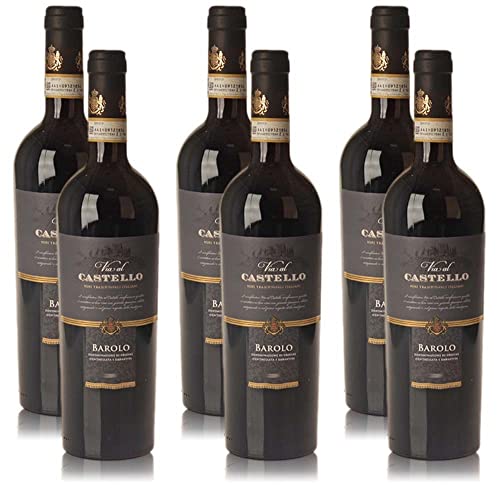 Via al Castello Barolo DOCG, trocken, sortenreines Weinpaket + VINOX Winecards (6x0,75l) von VINOX