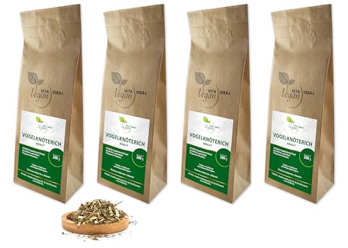 VITA IDEAL Vegan® VOGELKNÖTERICH - Kraut 4x 300g geschnitten & getrocknet - Polygonum aviculare - VOGELKNÖTERICHKRAUT - Vogelknöterich - Vogelknoeterichkraut Kräuter Tee & Aufguss, ohne Zusatzstoffe. von VITA IDEAL Vegan