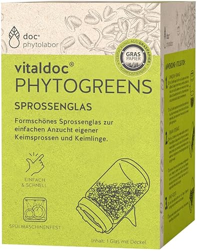 vitaldoc PHYTOGREENS Sprossenglas (1 Stk) von vitaldoc