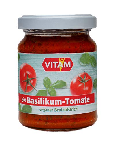 Vitam Brotaufstrich Basilikum-Tomate, 6er Pack (6 x 110 g) von VITAM