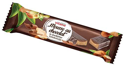 Vitana Mousse au chocolate-Riegel in Zartbitter Schokolade, 12er Pack (12 x 40 g) von Vitana