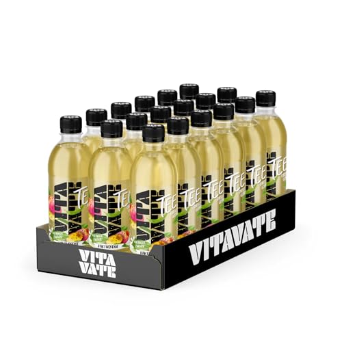 VitaVate Tee 18x (0,5L) Flaschen, kalorienarmes Grünteegetränk (Tee Kaktusfeige) von VITAVATE