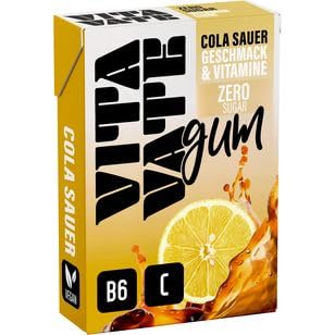 Vitavate Kaugummi Cola Sauer & Vitamine Zero Sugar, 20er Pack (20 x 28,2g) von VITAVATE