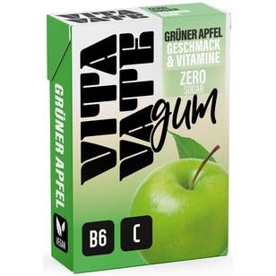 Vitavate Kaugummi Grüner Apfel & Vitamin Zero Suger, 20er Pack (20 x 28.2g) von VITAVATE