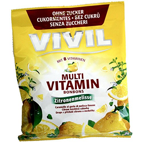 Vivil Multivitamin-Bonbons Zitronenmelisse zuckerfrei von Vivil