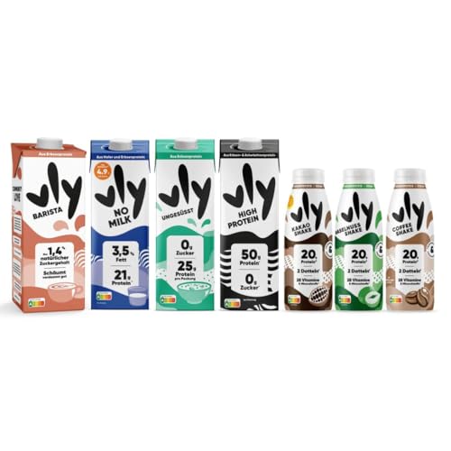 vly - Die cremig leckere Milchalternative aus Erbsen + Calcium | 100% pflanzlich | Vegane Milchalternative ALL vly: Müsli Shakes Kochen | Viel Eiweiß Erbsenproteindrink Protein Drink von VLY