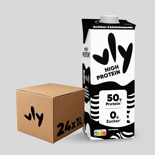 vly - Die cremig leckere Milchalternative aus Erbsen + Calcium | 100% pflanzlich | Vegane Milchalternative HIGH PROTEIN zuckerfrei von VLY