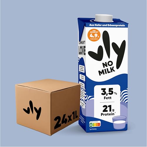 vly - Die cremig leckere Milchalternative aus Erbsen + Calcium | 100% pflanzlich | Vegane Milchalternative NO MILK: Müsli Shakes Kochen | Viel Eiweiß, zuckerarm von VLY