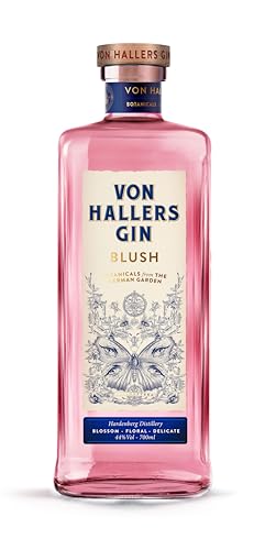 Von Hallers Gin I Blush I Florale Frische im Geschmack I Silberner Preis der DLG 2021 I 44% Vol. I 700 ml von VON HALLERS