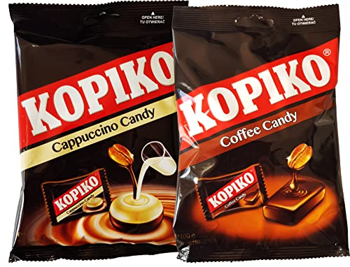 Kopiko Candy Variety Pack – Kopiko Coffee Candy (100 g) und Kopiko Cappuccino Candy (100 g) von LNEE