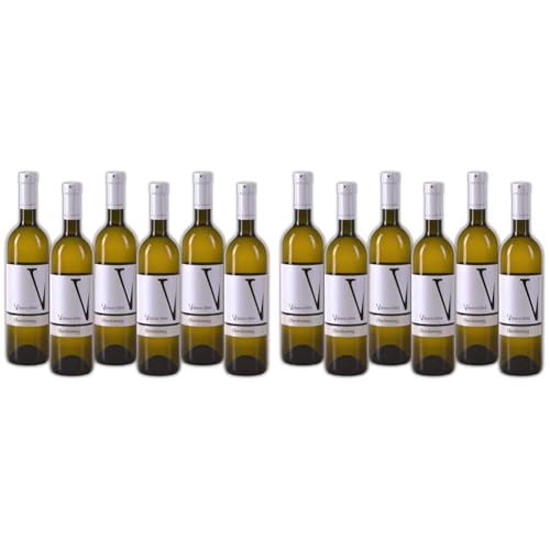 VIPAVA 1894 Weißwein Chardonnay 2021, von Hand gelesener trockener Weißwein (6 x 0.75 l) (Packung mit 2) von VRTOVČAN