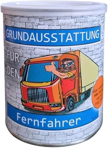 Feinkost Student Grundausstattung für den Fernfahrer Geschenk aus der Dose, Scherzartikel, Lustige Geschenkidee, Party-Brüller, Spaßgeschenk von VSW