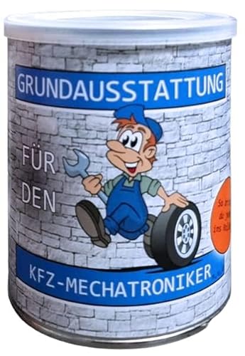 Grundausstattung für den KFZ-Mechatroniker aus der Dose, Scherzartikel, Lustige Geschenkidee, Party-Brüller, Spaßgeschenk, Geburtstagsgeschenk von VSW