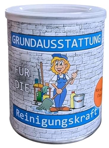 Grundausstattung für die Reinigungskraft Geschenk aus der Dose, Scherzartikel, Lustige Geschenkidee, Party-Brüller, Spaßgeschenk, Geburtstagsgeschenk von VSW