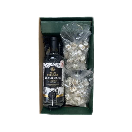 Geschenkbox - Rum - Grün - BOLOGNE - Black Cane - Nougat Haselnuss MAISON JONQUIER von Wine And More