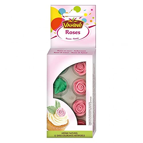 Vahiné Rosen in Zucker Natürlichen Aroma & ohne künstliche Farbstoffe (3er-Pack) von Vahine