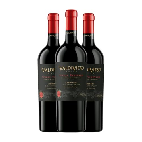 Valdivieso Single Vineyard Carmenère Area Peumo 75 cl Rotwein (Karton mit 3 Flaschen von 75 cl) von Valdivieso