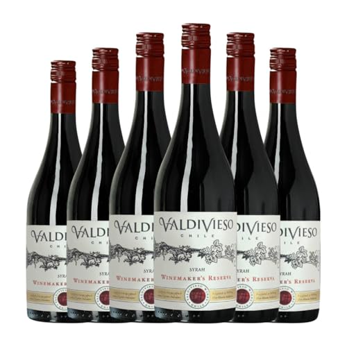 Valdivieso Syrah Valle de Curicó Reserve 75 cl Rotwein (Karton mit 6 Flaschen von 75 cl) von Valdivieso